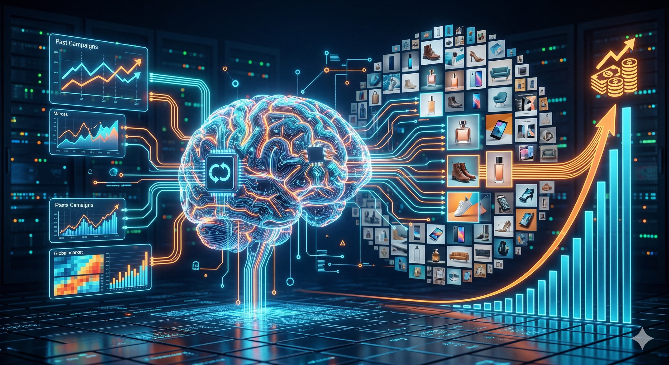 Sistema de inteligencia Not-AI analizando métricas de campañas